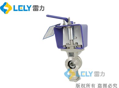 QV77H-16P手動(dòng)漿液V型調(diào)節(jié)球閥