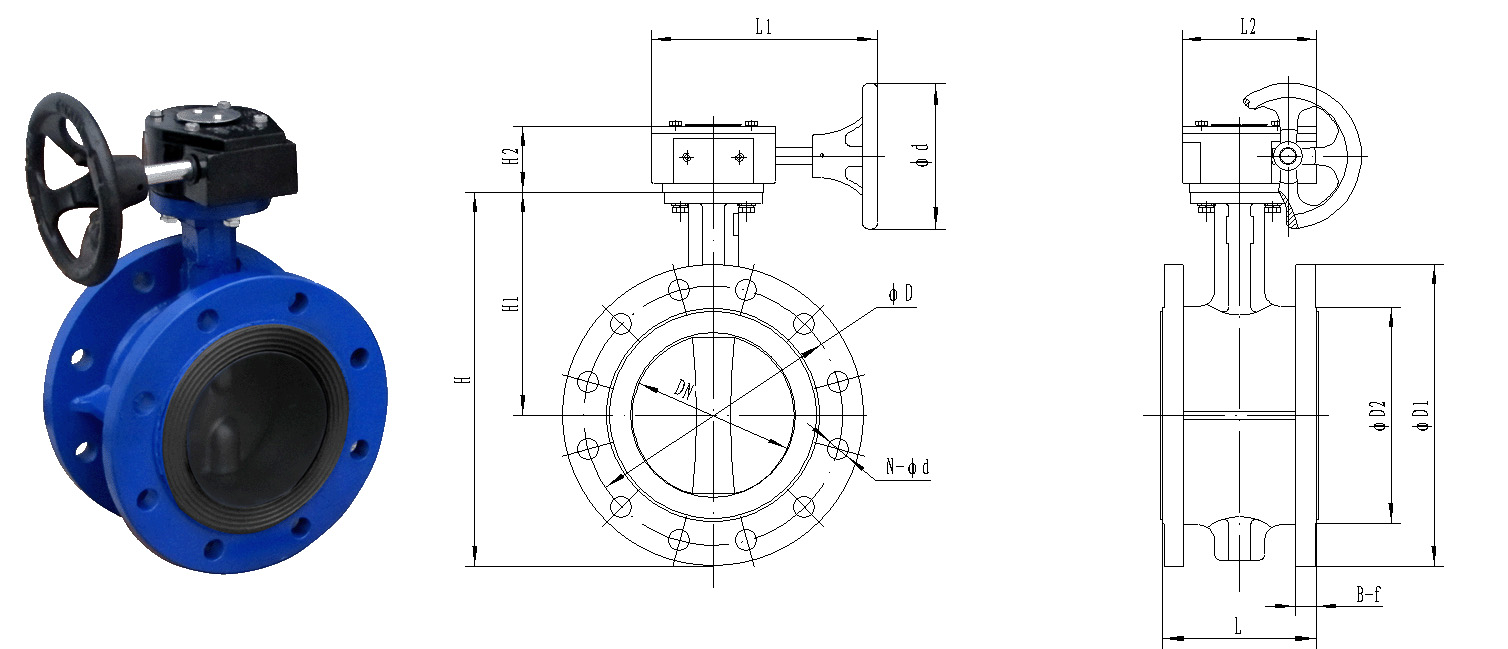 法蘭軟密封蝶閥D341X