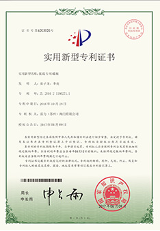 脫硫?qū)Ｓ玫y 實(shí)用新型專(zhuān)利證書(shū)