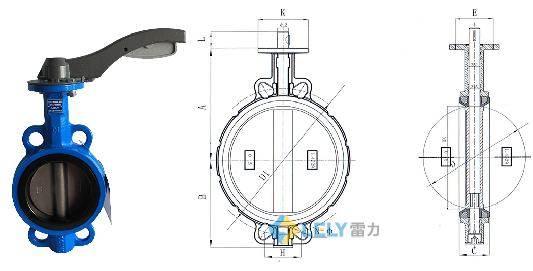 對夾蝶閥D71XH雙相不銹鋼系列