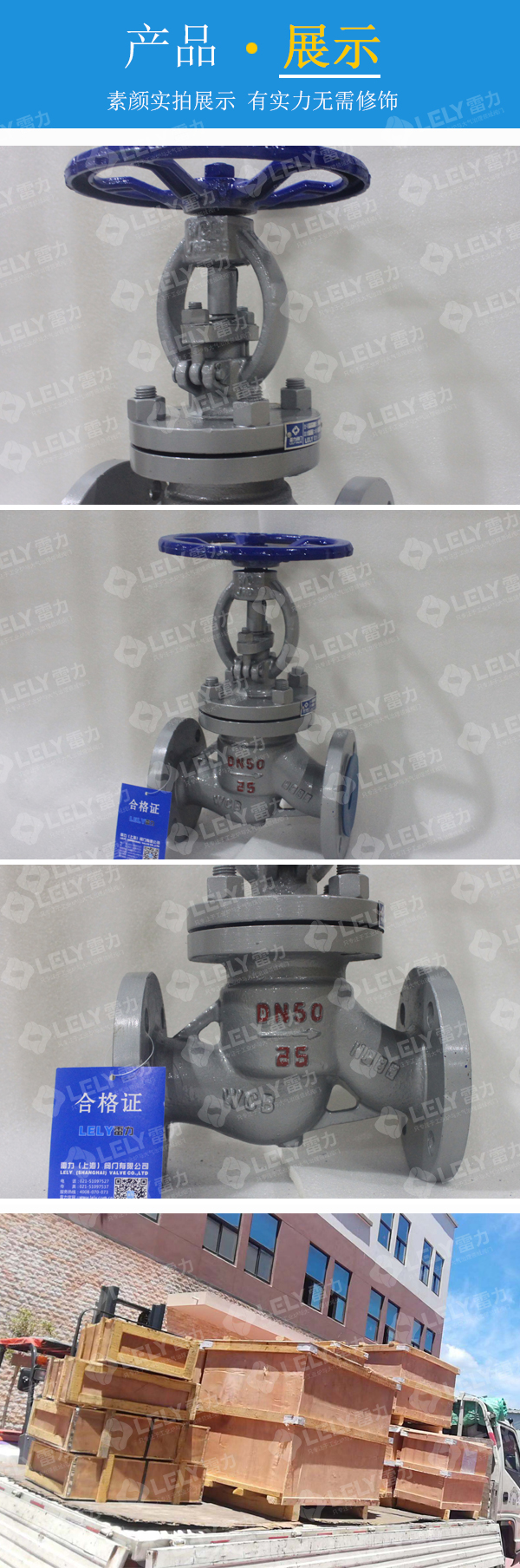 雷力國標截止閥  現場實拍